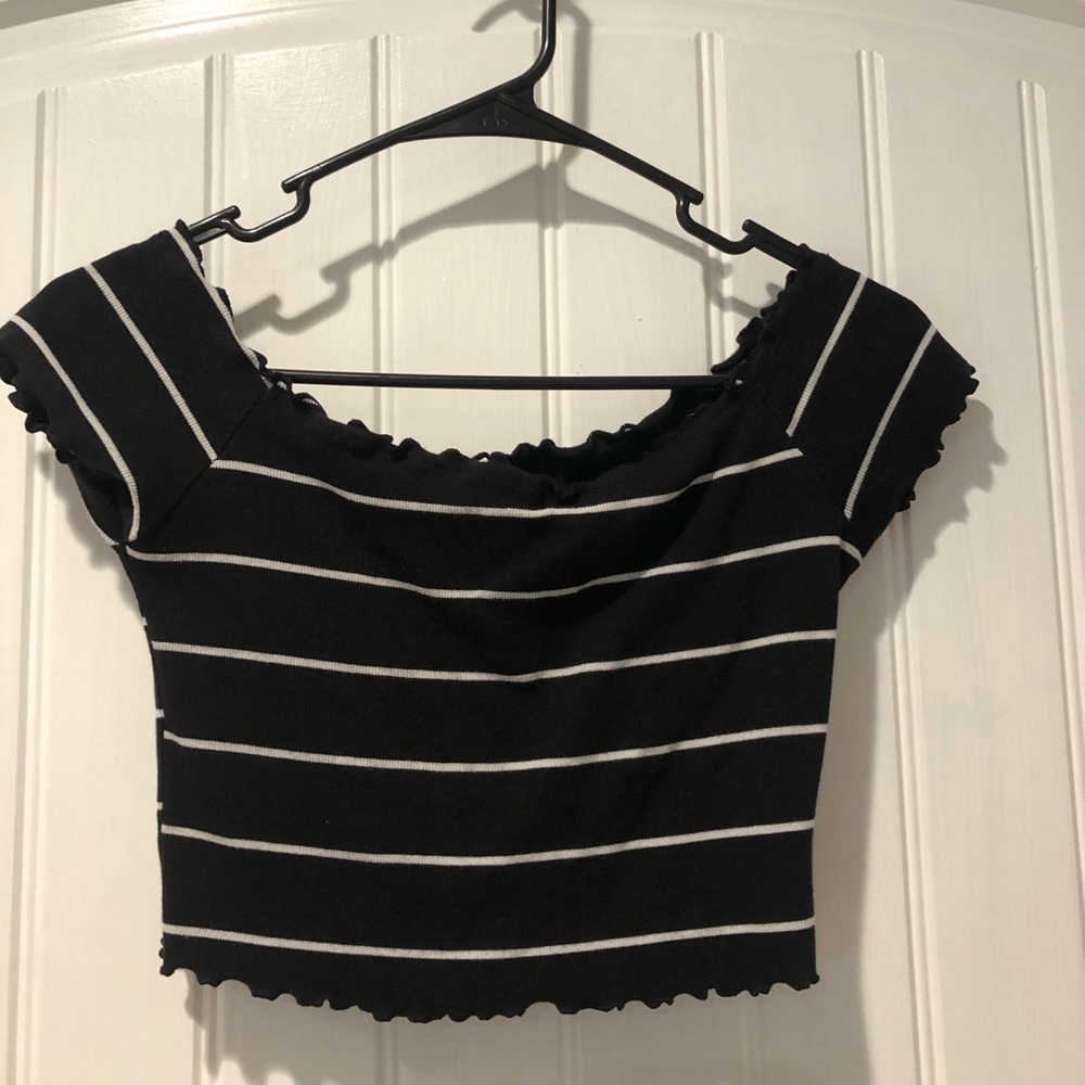 striped crop top